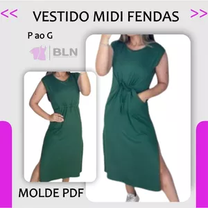 Imagem de capa para o Ebook VESTIDO MIDI COM FENDAS