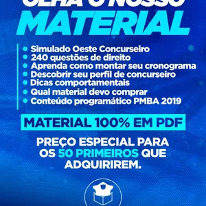 Imagem principal do produto MENTORIA PMBA OESTE CONCURSEIRO PDF