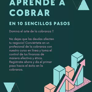 Imagen de portada para Curso online APRENDE A COBRAR EN 10 SENCILLOS PASOS