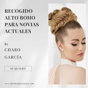 Imagen de portada para Curso online Recogido Alto Boho para Novias Actuales