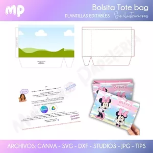 Imagen de portada para Ebook Plantilla editable Bolsita Tote Bag