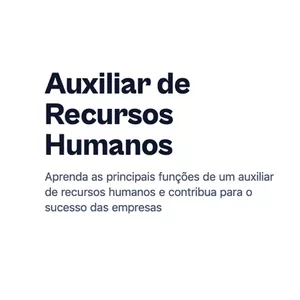 Imagem de capa para o Curso online Curso Livre de Auxiliar de RH