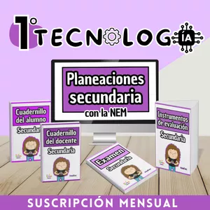 Imagen de portada para Curso online TECNOLOGÍA-PRIMER GRADO- MENSUAL
