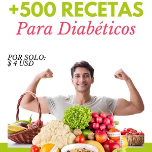 Imagen de portada para Ebook MegaPack 500 Recetas Saludables Para Diabéticos 