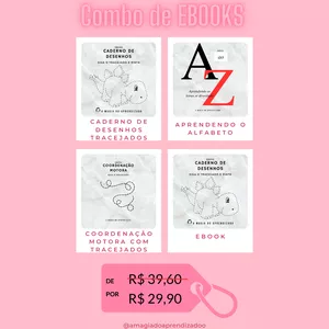 Imagem de capa para o Ebook COMBO de Ebooks educacionais (4 Ebooks)