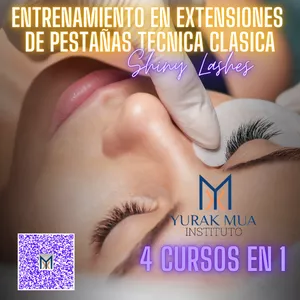 Imagen de portada para Curso online ENTRENAMIENTO EN EXTENSIONES DE PESTAÑAS TECNICA CLASICA SHINY LASHES.