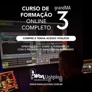 Imagem de capa para o Curso online Curso grandMA3 Online do zero ao avançado.