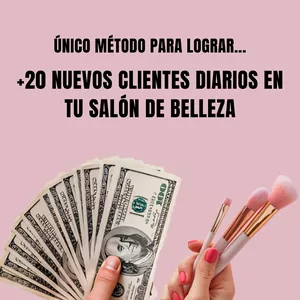 Imagen de portada para Ebook Consigue +20 Clientes Diarios en tu Salón de Belleza: Estrategia Única con IA