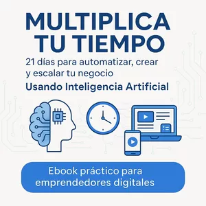 Imagen de portada para Ebook Multiplica Tu Tiempo: IA para Automatizar, Crear y Vender Más Sin Equipo