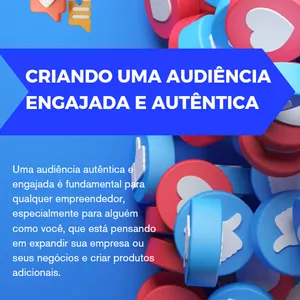 Imagem de capa para o Ebook Criando Audiência nas Redes Sociais