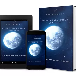 Imagem de capa para o Ebook Rituais para super lua azul 