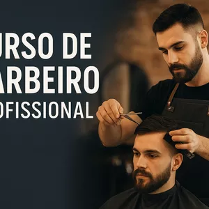 Imagem de capa para o Ebook Curso de barbeiro profissional 
