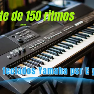 Imagen de portada para Curso online Paquete de 150 ritmos para teclados Yamaha linea psrE y psrSX 