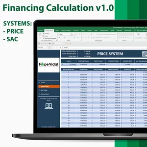 Cover image for Online course Excel Spreadsheet - Financing Calculation (PRICE and SAC Tables) v1.0