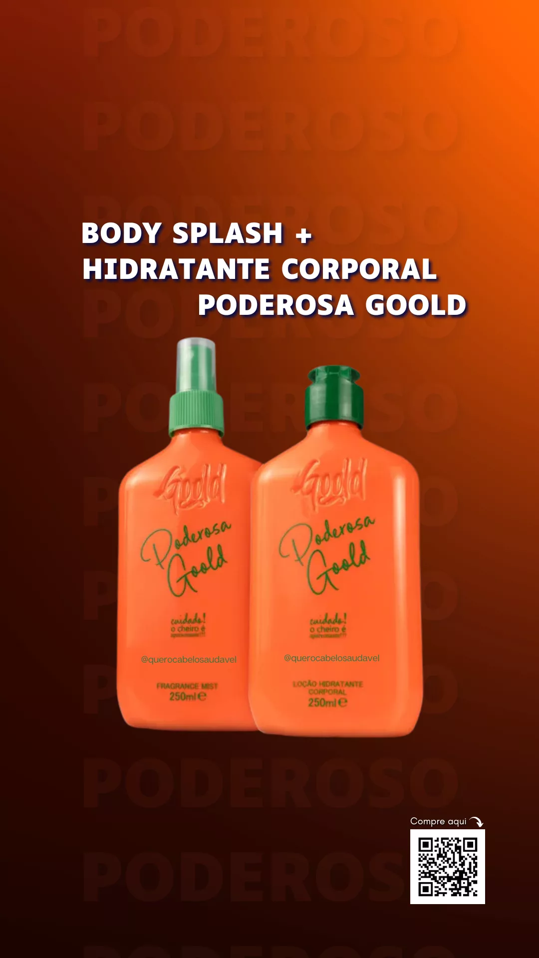 Hidratante Corporal + Body Splash Poderosa Gold Spell