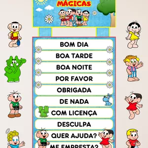 Imagem de capa para o Ebook PALAVRINHAS MÁGICAS - TURMA DA MÔNICA 