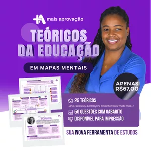 Imagem de capa para o Curso online Mapa Mental - Teóricos da Educação