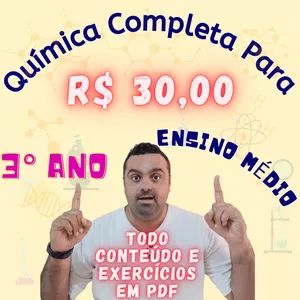 Imagem de capa para o Curso online QUÍMICA COMPLETA 3° ANO (VERSÃO PDF)