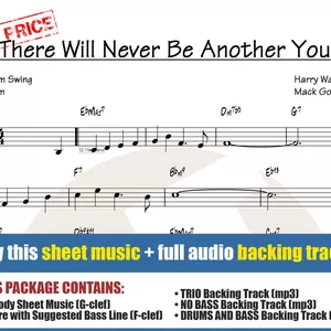 Cover image for Online course There Will Never Be Another You (Sheet Music + Backing Tracks)