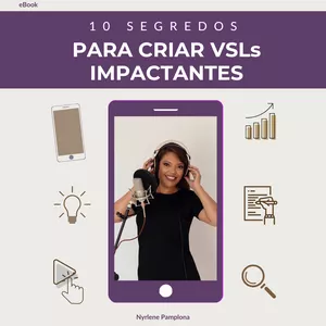 Imagem de capa para o Ebook 10 Segredos para criar VSLs Impactantes