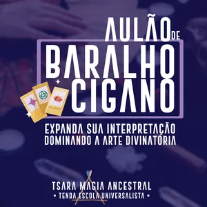 Imagem de capa para o Curso online Aulão de Baralho Cigano com Barô Edu Moros