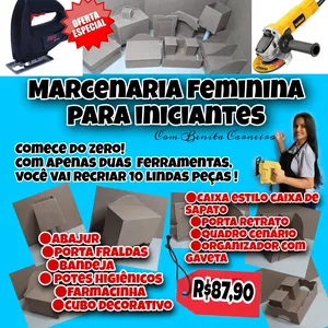 Imagem de capa para o Curso online Marcenaria feminina com Benita Carneiro