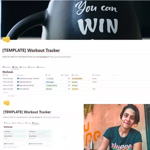 Imagem de capa para o Ebook 👊 Workout Tracker 1.0 - Notion