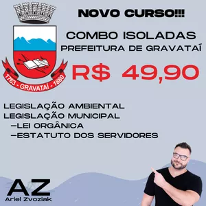Imagem de capa para o Curso online Combo de isoladas concurso Gravataí/RS