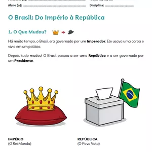 Imagem de capa para o Ebook Texto e atividade (adaptada) - O período republicano no Brasil e no Pará - 9º ANO