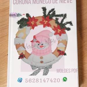 Imagen de portada para Curso online Corona Muñeco de Nieve