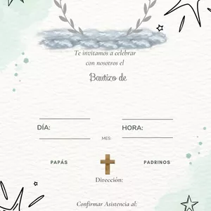 Imagen de portada para Ebook Plantilla para bautizo.