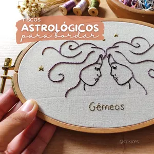 Imagem de capa para o Ebook RISCO ASTROLÓGICO para bordar - LEÃO