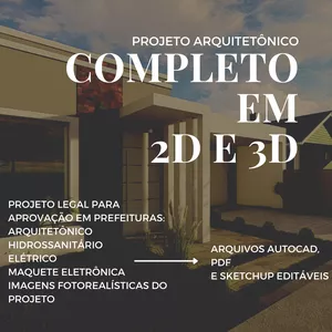 Imagem de capa para o Curso online Projeto Arquitetônico Completo- EDITÁVEL