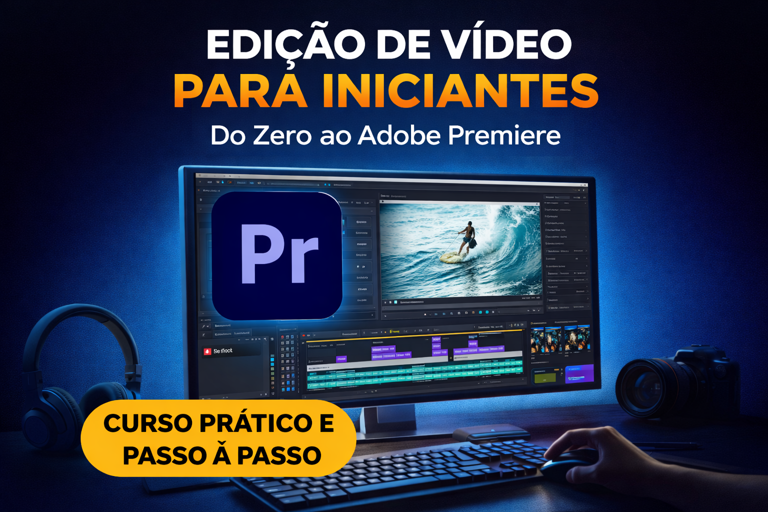Imagem do curso Edição de Vídeo no Adobe Premiere – Curso para Iniciantes do Zero
