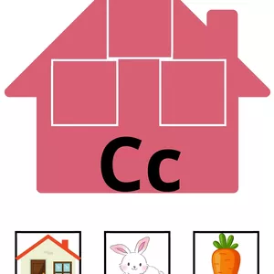 Imagem de capa para o Ebook Casinhas do alfabeto.