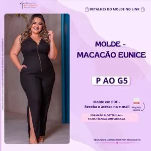 Imagem de capa para o Curso online Molde Macacão Eunice 