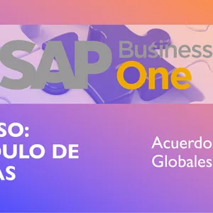 Imagem principal do produto Curso Acuerdos Globales de Venta SAP Business One