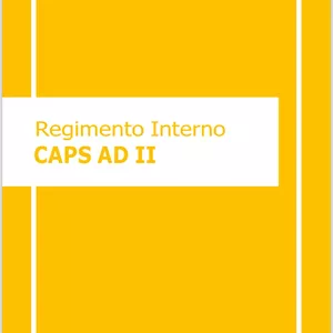 Imagem de capa para o Ebook Regimento Interno do CAPS AD II