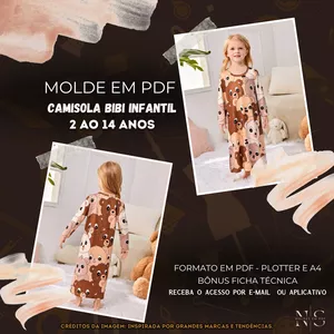 Imagem de capa para o Curso online ✨[Molde em PDF] - Camisola Bibi Infantil ID 3997924  