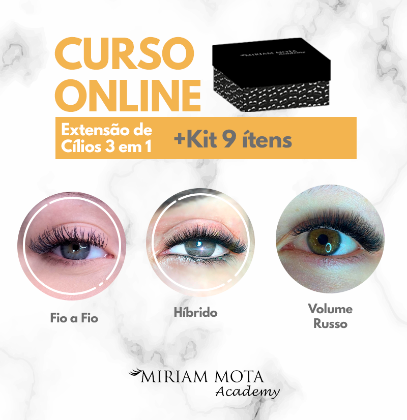 Imagem do curso Curso 3 em 1: Fio a Fio, Híbrido e Volume Russo