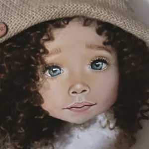 Pintura realista em boneca de pano coleção 2022 curso 4