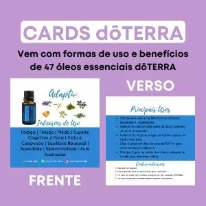Imagem principal do produto Cards Óleos Essenciais dōTERRA