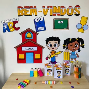 Imagem de capa para o Ebook Painel Boas Vindas 2025 com sacolinha 