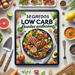 Imagem de capa para o Ebook Segredos Low Carb