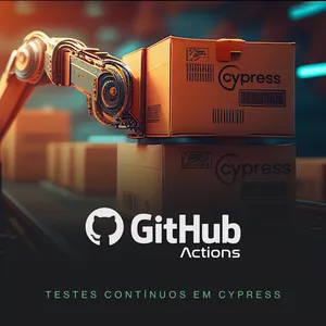 Imagem de capa para o Curso online Testes contínuos em Cypress no Github Actions