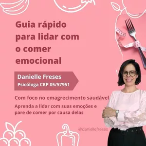 Imagem de Guia rápido para lidar com a fome emocional criado por Danielle Fernandes de Brito Freses na hotmart