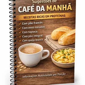 Imagem de capa para o Ebook Café da Manhã Saudável para Rotina Corrida