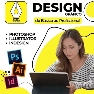 Imagem de capa para o Curso online Design Gráfico do Básico ao Profissional