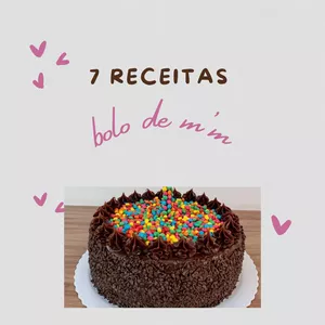 Imagem de capa para o Ebook 7 receitas de bolo de M&M’s que vão deixar suas festas mais coloridas