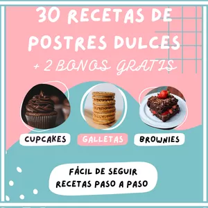 Imagen de portada para Ebook Postres Dulces - 30 Recetas + BONOS